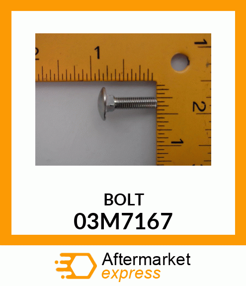 BOLT, RD HD SQ LONG NECK, METRIC 03M7167