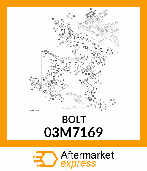 BOLT, RD HD SQ LONG NECK, METRIC 03M7169