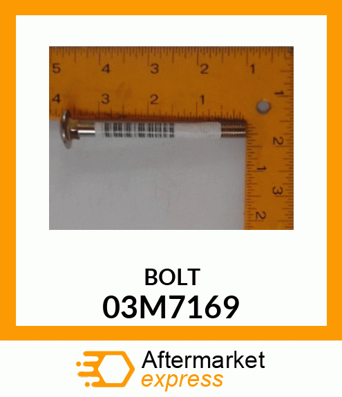 BOLT, RD HD SQ LONG NECK, METRIC 03M7169