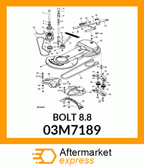 BOLT, RD HD SQ SHORT NECK, METRIC 03M7189