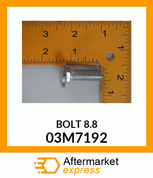 BOLT, RD HD SQ SHORT NECK, METRIC 03M7192