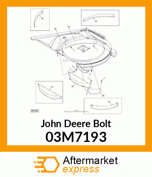 BOLT, RD HD SQ SHORT NECK, METRIC 03M7193