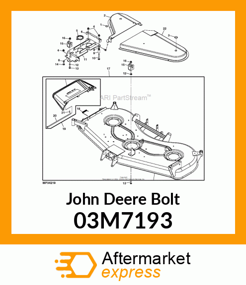 BOLT, RD HD SQ SHORT NECK, METRIC 03M7193