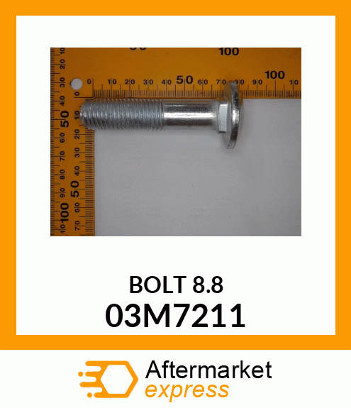 BOLT, RD HD SQ SHORT NECK, METRIC 03M7211