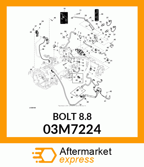 BOLT, RD HD SQ SHORT NECK, METRIC 03M7224