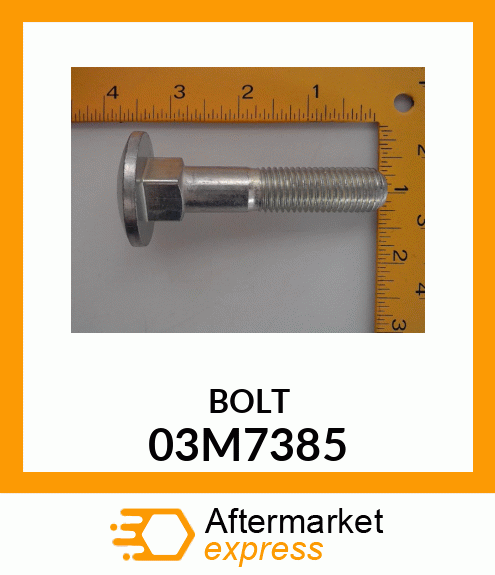 BOLT, RD HD SQ LONG NECK, METRIC 03M7385