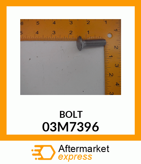 BOLT, RD HD SQ SHORT NECK, METRIC 03M7396