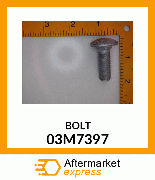 BOLT, RD HD SQ SHORT NECK, METRIC 03M7397