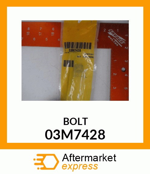 BOLT, RD HD SQ SHORT NECK, METRIC 03M7428