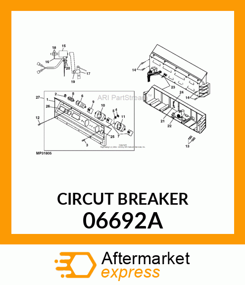 Circuit Breaker - BREAKER CIRCUIT(30A) 06692A