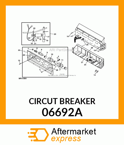 Circuit Breaker - BREAKER CIRCUIT(30A) 06692A