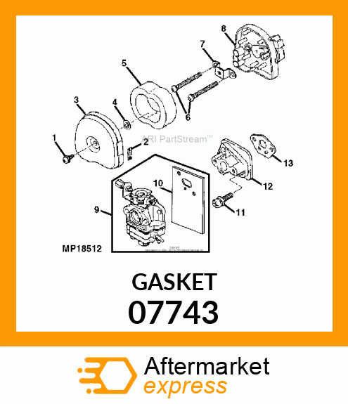 GASKET, CARBURETOR 07743