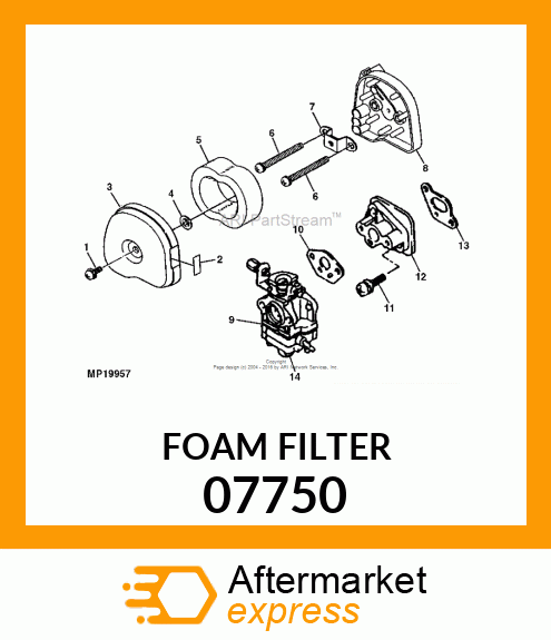 AIR FILTER 07750