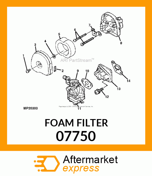 AIR FILTER 07750