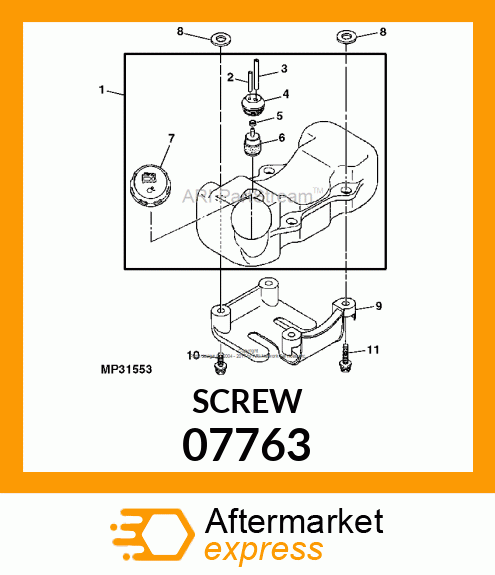 SCREW,M5X16 PHPNHD SEMS, BLK 07763