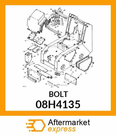 SCREW, HEX HEAD 08H4135