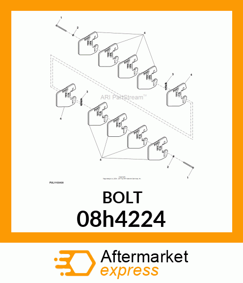 SCREW, HEX HEAD 08h4224