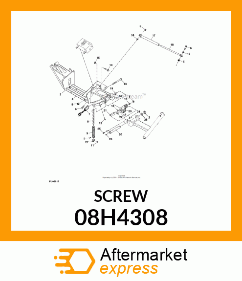 SCREW, HEX HEAD 08H4308