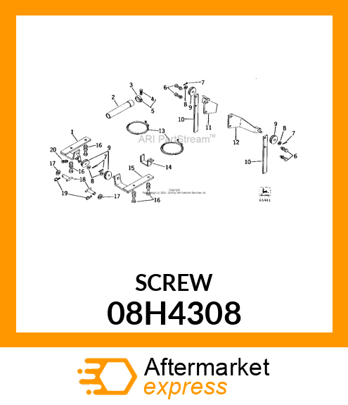 SCREW, HEX HEAD 08H4308