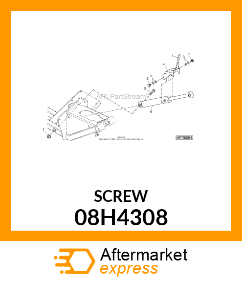 SCREW, HEX HEAD 08H4308