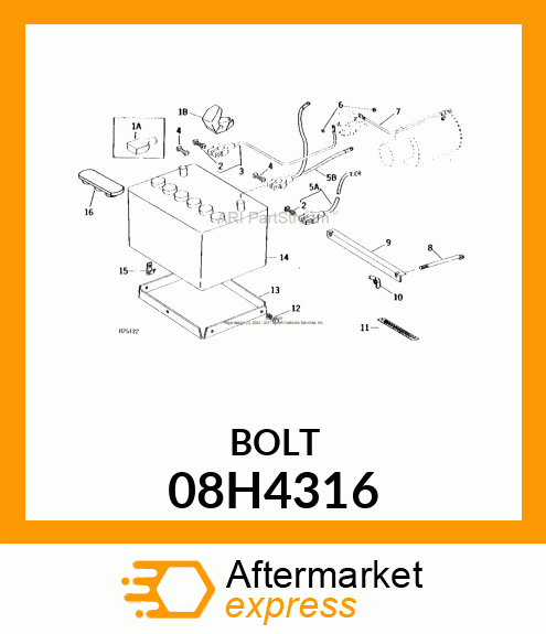 BOLT, SQUARE HEAD 08H4316