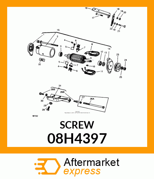 SCREW, HEX HEAD 08H4397