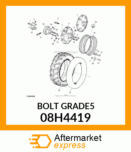 SCREW, HEX HEAD 08H4419