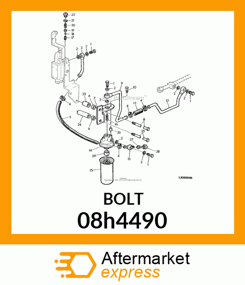 SCREW, HEX HEAD 08h4490