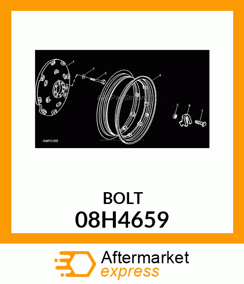 BOLT, SQUARE HEAD 08H4659