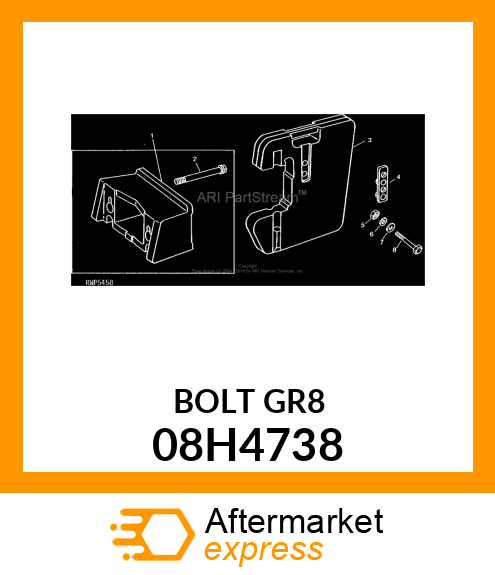 BOLT, HEX HEAD 08H4738