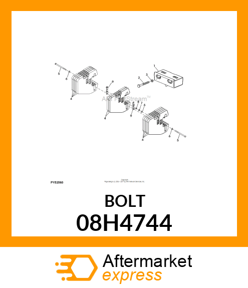 SCREW, HEX HEAD 08H4744