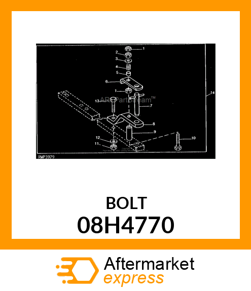 SCREW, HEX HEAD 08H4770