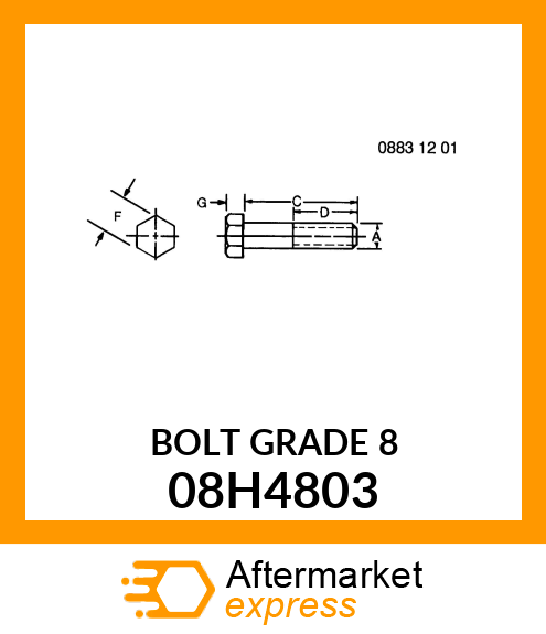 SCREW, HEX HEAD 08H4803