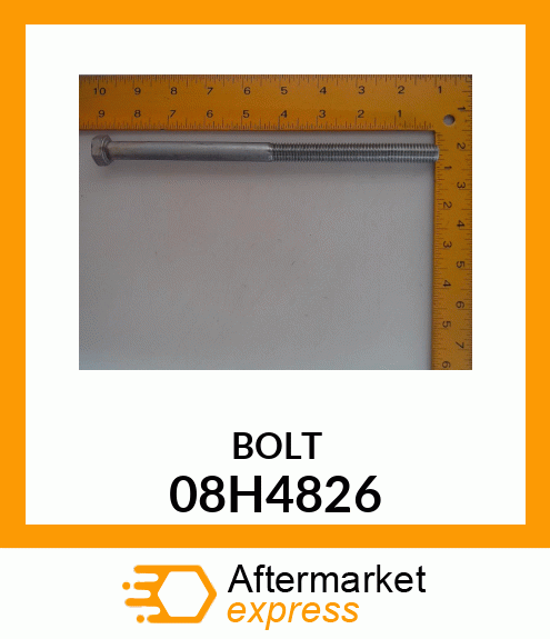 BOLT, HEX HEAD 08H4826