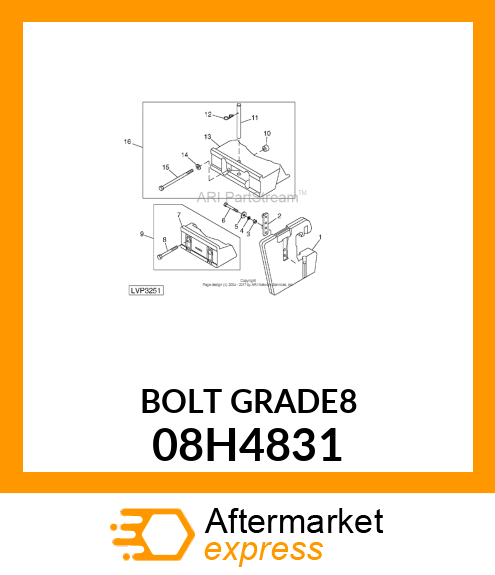 SCREW, HEX HEAD 08H4831