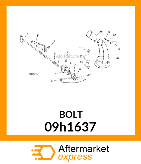 BOLT, PLOW, NO. 3 REPAIR HEAD 09h1637