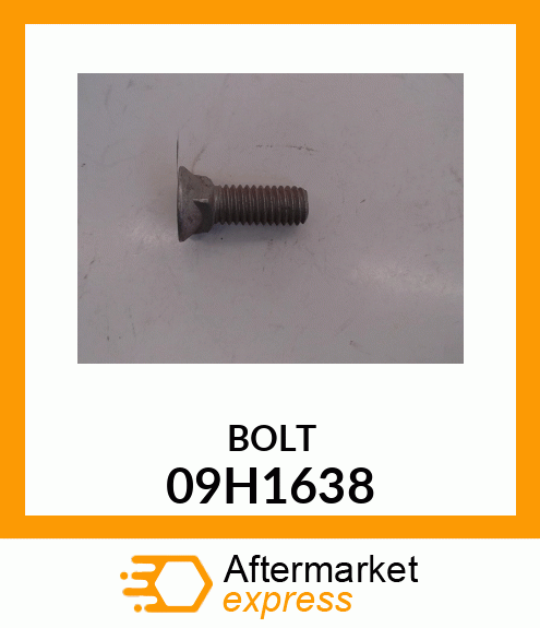 BOLT, PLOW, NO. 3 REGULAR HEAD 09H1638