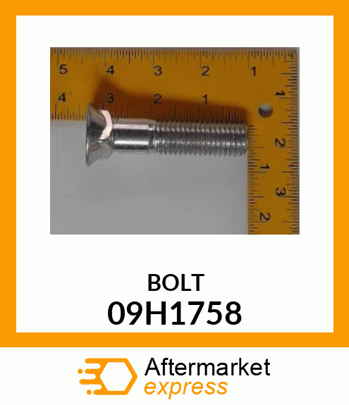 BOLT, PLOW, NO. 3 REGULAR HEAD 09H1758