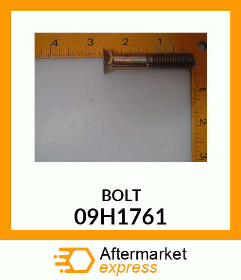 BOLT, PLOW, NO. 8 REGULAR HEAD 09H1761