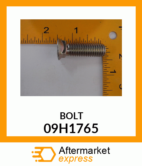 BOLT, PLOW, NO. 8 REGULAR HEAD 09H1765