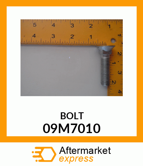 BOLT, CTSK SQ NECK, METRIC 09M7010