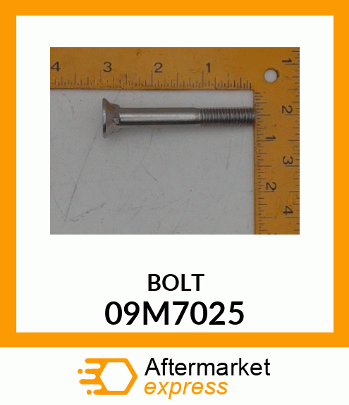 BOLT, CTSK SQ NECK, METRIC 09M7025