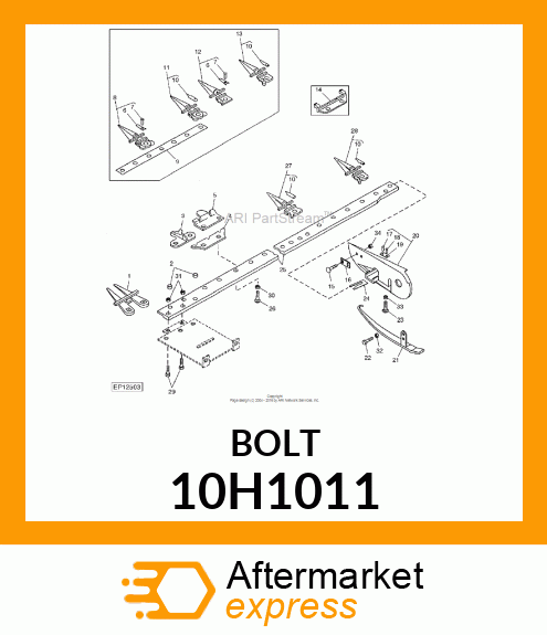 BOLT, PLOW, NO. 3 REPAIR HEAD 10H1011