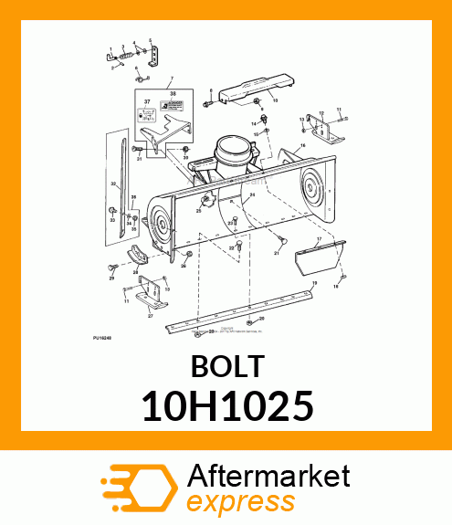 BOLT, PLOW, NO. 3 REPAIR HEAD 10H1025