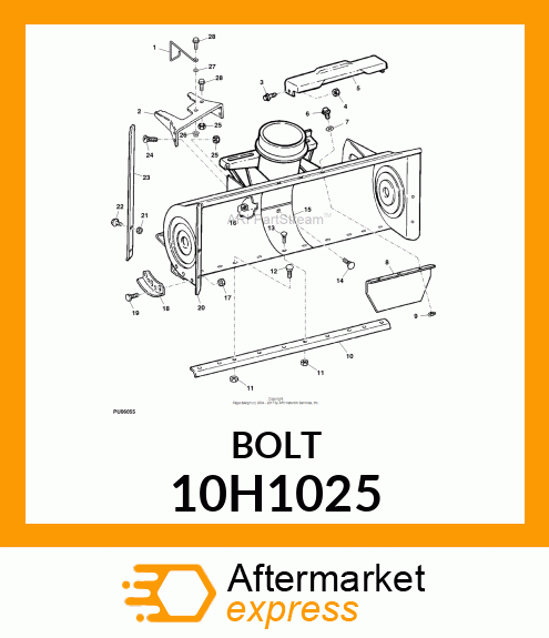 BOLT, PLOW, NO. 3 REPAIR HEAD 10H1025