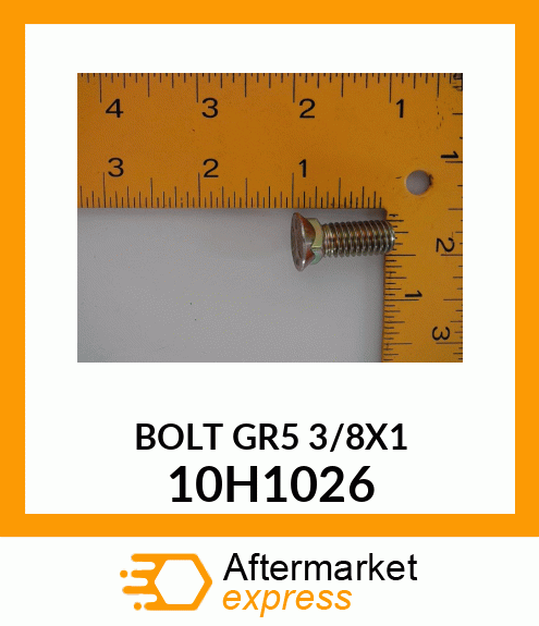 BOLT, PLOW, NO. 3 REPAIR HEAD 10H1026