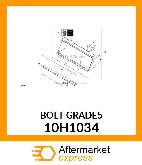 BOLT, PLOW, NO. 3 REPAIR HEAD 10H1034