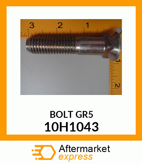 BOLT, PLOW, NO. 3 REPAIR HEAD 10H1043