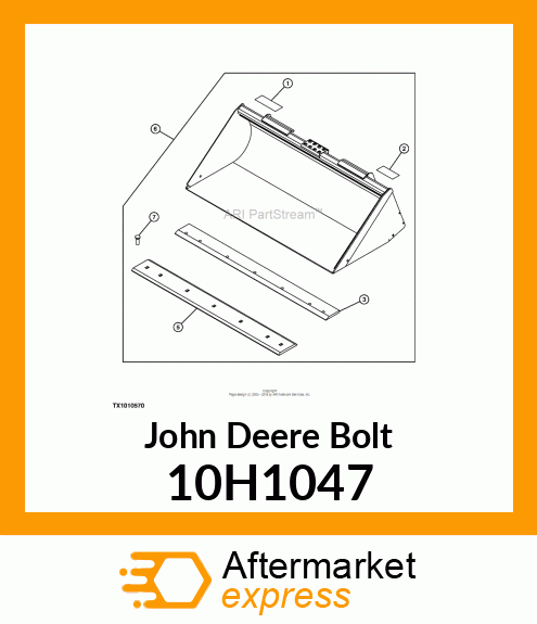 BOLT, PLOW, NO. 3 REPAIR HEAD 10H1047