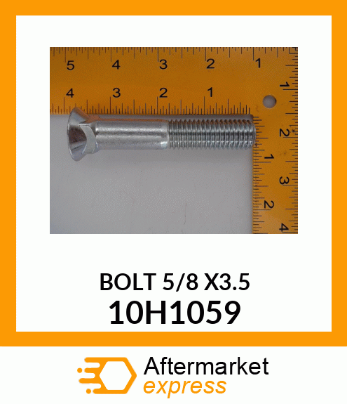 BOLT, PLOW, NO. 3 REPAIR HEAD 10H1059